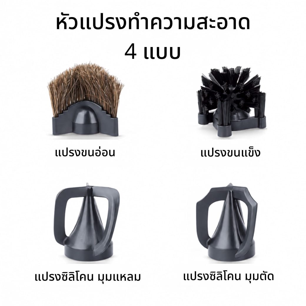 เครื่องทำความสะอาดด้ามชงอัตโนมัติ ETZEL อัตโนมัติ 16L สีดำ_4
